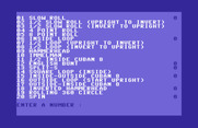 Stunt Flyer for Commodore 64 - Here's a list of stunts you can practice.