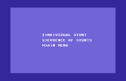 Stunt Flyer for Commodore 64 - Viewing an airshow menu...