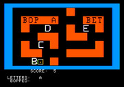 Bop-A-Bet for Apple II - Bopping a letter B...