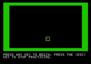 Bop-A-Bet for Apple II - You can practice controlling your bopper.