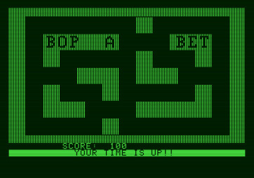 Bop-A-Bet for Apple II - Time is up!