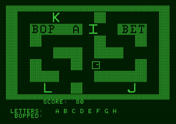 Bop-A-Bet for Apple II - Searching for the next letter...