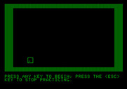 Bop-A-Bet for Apple II - The practice screen.