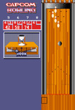 Capcom Bowling for Arcade - You can hook the ball to attempt some tricky shots...