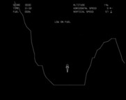 Lunar Lander for Arcade - Warning, low on fuel!