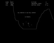 Lunar Lander for Arcade - I ran out of fuel and created a two mile crater.