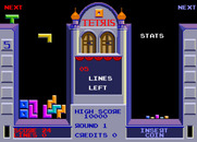 Tetris for Arcade - Slowly, blocks pile up...