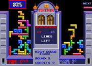 Tetris for Arcade - Game over.