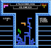 Tetris for NES / Famicom - Two player cooperative mode.