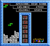 Tetris for NES / Famicom - This green piece doesn't quite fit anywhere...