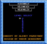 Tetris for NES / Famicom - Select a level.