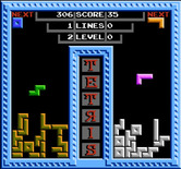 Tetris for NES / Famicom - The board fills up...