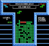 Tetris for NES / Famicom - Playing a game with the computer on your side.