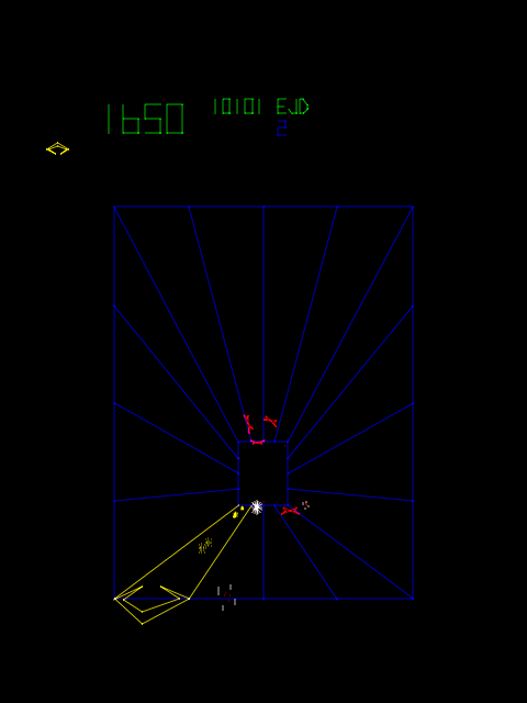Tempest Arcade Screenshot: Level two.