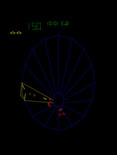 Tempest for Arcade - The first level is a simple tube shape.