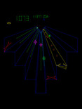 Tempest for Arcade - Some levels don't form a complete loop.