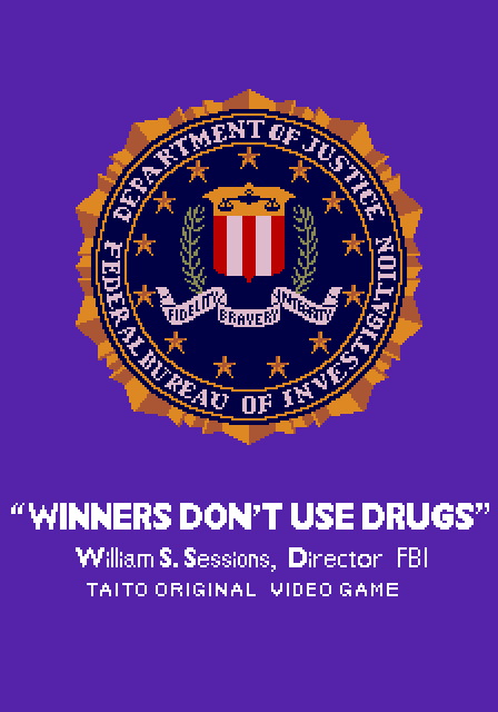American Horseshoes Arcade Screenshot: Winners don't use drugs!