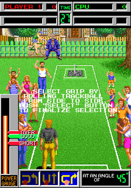 American Horseshoes Arcade Screenshot: Game start.
