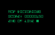 TRON: Solar Sailer for Intellivision - Game over; the MCP wins!
