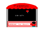 Math Tutor for TRS-80 Color Computer - Quick, answer this subtraction question!