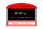 Math Tutor for TRS-80 Color Computer - Create your own homework problems....