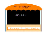 Math Tutor for TRS-80 Color Computer - Here's an addition problem...