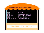 Math Tutor for TRS-80 Color Computer - What type of problems do you want to solve?