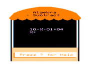 Math Tutor for TRS-80 Color Computer - Solving an algebra problem.