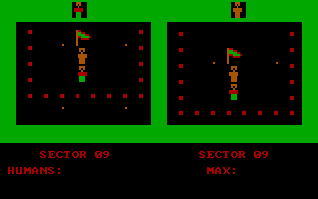Bannercatch IBM PC/Compatibles Screenshot: Starting the game.