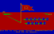 Bannercatch for IBM PC/Compatibles - Second title screen and select difficulty level.