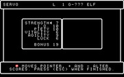 Wizardry V: Heart of the Maelstrom for IBM PC/Compatibles - Set some stats for your new character.
