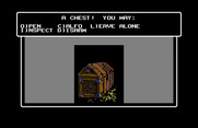 Wizardry V: Heart of the Maelstrom for Commodore 64 - A chest! Be careful opening these...
