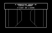 Wizardry V: Heart of the Maelstrom for Commodore 64 - Wandering reptiles; care to fight, or leave?
