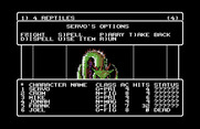 Wizardry V: Heart of the Maelstrom for Commodore 64 - Choose some battle actions...