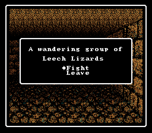 Wizardry V: Heart of the Maelstrom Super NES Screenshot: Oh no, I encountered some Leech Lizards!