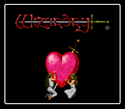 Wizardry V: Heart of the Maelstrom Super NES Screenshot: Title screen.