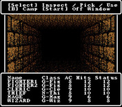 Wizardry V: Heart of the Maelstrom for Super NES - Dungeon start.