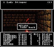 Wizardry V: Heart of the Maelstrom for Super NES - Now I have encountered a Lady Stinger.