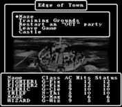 Wizardry V: Heart of the Maelstrom for Super NES - At the edge of town.