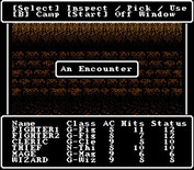 Wizardry V: Heart of the Maelstrom for Super NES - An encounter!