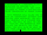 Ghost Town for TRS-80 Color Computer - Starting screen.