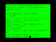 Ghost Town for TRS-80 Color Computer - In a telegraph office.