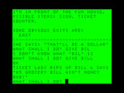 Mystery Fun House for TRS-80 Color Computer - Well, I still don't have a ticket to get in...