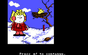 Peanuts Picture Puzzlers for IBM PC/Compatibles - A wintery scene...