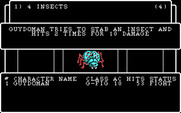Wizardry: Knight of Diamonds - The Second Scenario for IBM PC/Compatibles - Attacking a spider...