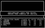 Wizardry: Knight of Diamonds - The Second Scenario for IBM PC/Compatibles - Entering the maze...