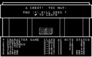Wizardry: Knight of Diamonds - The Second Scenario for IBM PC/Compatibles - Open this chest?