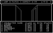 Wizardry: Knight of Diamonds - The Second Scenario for IBM PC/Compatibles - A door is on the left...enter it?