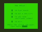 Taxi for TRS-80 Color Computer - Play again?