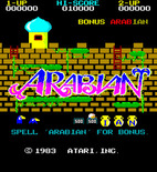 Arabian for Arcade - Title screen (U.S. version).